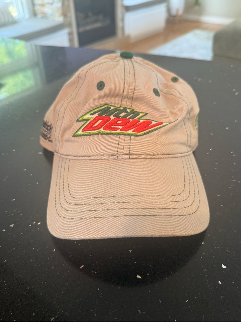 Mountain Dew Beige Logo Baseball Hat